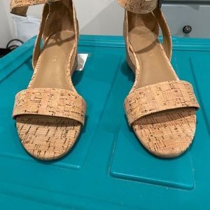 Ladies brand new cork wedges size 7 by aerosoles